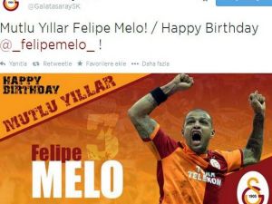 Galatasaraydan Meloya Doğum Günü Kutlaması