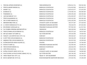 En Çok Vergi Veren Şirketler