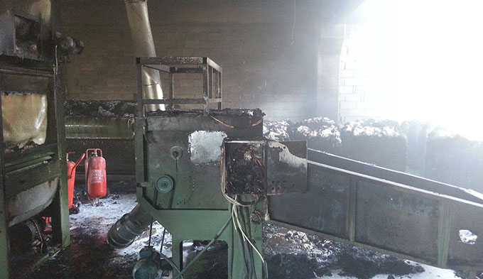 Pamuk Fabrikası Deposunda Yangın