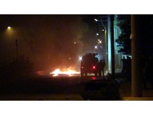 Nusaybinde İzinsiz Gösteriye Polis Müdahale Etti