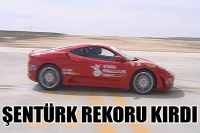 Şentürk hız rekorunu kırdı 