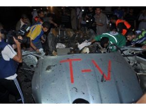İsrail Basın Aracını Da Bombaladı