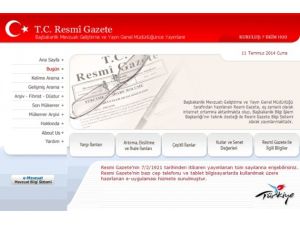 Köşk Adayları Resmi Gazete&rsquo;de