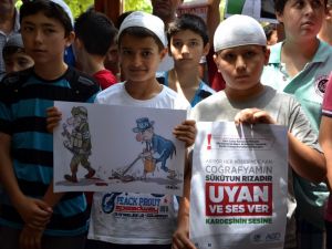Gazzede Ölenler İçin Antalyada Gıyabi Caenaze Namazı Kılındı