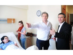 Balkondan Atlayan Hamile Kadın Hastanede