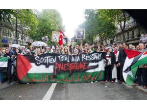 Fransa&rsquo;nın Başkentinde &Rsquo;&rsquo;katil İsrail&rsquo;&rsquo; Sloganları