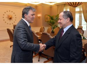 Mesut Barzani Çankaya Köşkü’nde