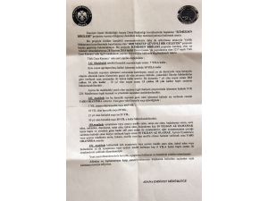 Emniyetten Hırsızlara Mektuplu Uyarı