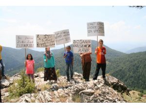 Köylülerden Mermer Ocağı Açılmasın Eylemi