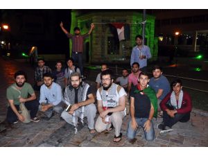 İzmirde İsrail Protestosu