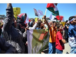 İsrail Protestosunda Gerginlik