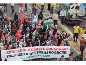 Fatih’te İsrail’i Protesto Yürüyüşü