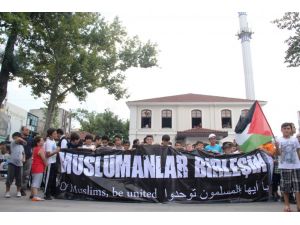 İsrail Bayrağının Yakıldığı Eylemde Gerginlik