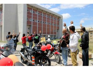 (Özel Haber) Motosiklet Tutkunlarından Anlamlı Moral