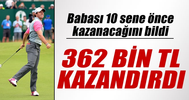 Oğlunun turnuva kazanacağını bildi, 100 bin sterlin kazandı