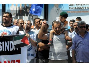 Iğdır’da İsrailin Gazzeye Yönelik Saldırıları Protesto Edildi