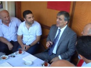 Cumhurbaşkanı Gül Taksicilerle Bayramlaştı