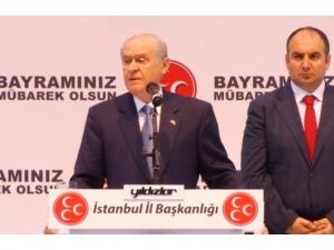 Bahçeli Partililerle Bayramlaştı