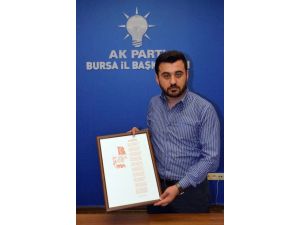 Bursadan Ekmeleddin İhsanoğluna İstiklal Marşı Panosu