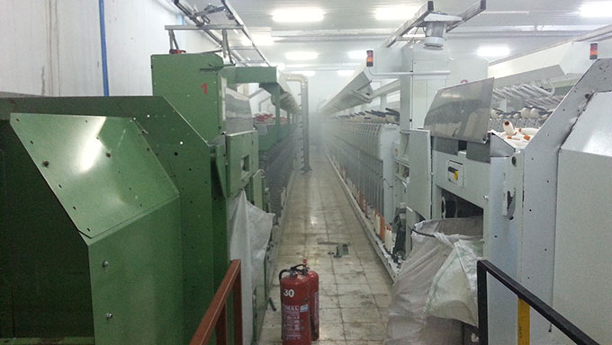 İplik Fabrikasındaki Yangın Korkuttu