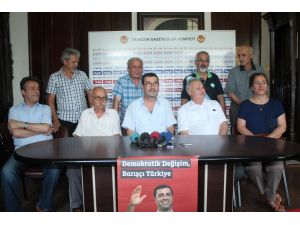 Trabzon’dan Cumhurbaşkanı Adayı Selahattin Demirtaş’a Destek