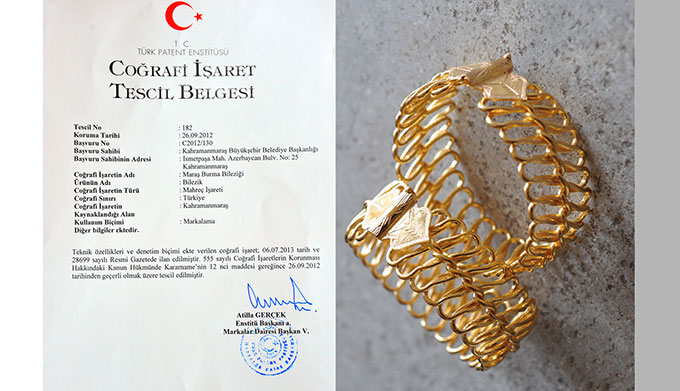 “Maraş Burma Bileziği”nin Tescilini Aldık