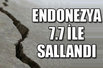 Endonezyanın Sumatra adası 7.7 ile sallandı 