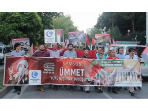 Samsunda İsrail Protestosu