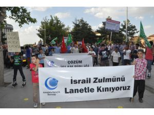 Aksaray’da Gazze İçin Yürüyüş