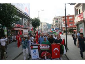 İsrailin Gazze Vahşetini Protesto Yürüyüşü