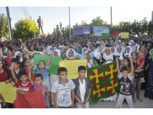 Şırnakta Binlerce Vatandaş Işidin Katliamlarını Protesto Etti