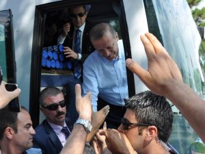 Erdoğan’a Bisikletli Karşılama