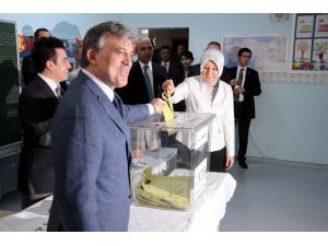 Cumhurbaşkanı, Cumhurbaşkanlığı İçin Oy Kullandı