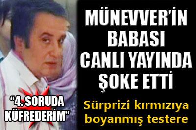 Münevverin babası canlı yayında çıldırdı
