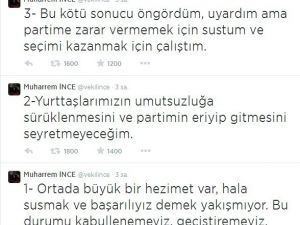 Chp’li İnceden, Partisine Eleştiri