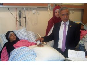 Muzaffer Yurttaş Gazze Ve Azerbaycanlı Hastaları Ziyaret Etti