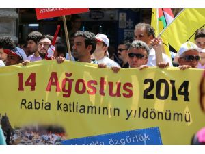 Beyoğlu’nda ‘Rabia Günü’ Yürüyüşü