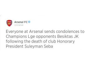 Arsenal’den Beşiktaş’a Mesaj