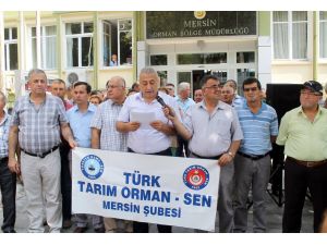 Türk Tarım Orman Sen Üyeleri Tayinleri Ve Atamaları Protesto Etti