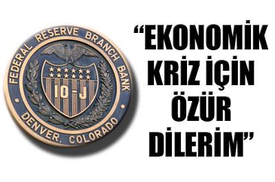 Kriz için özür dilerim!