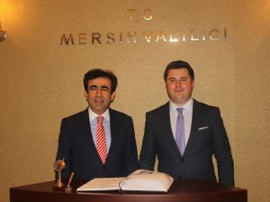 Makedonya Devlet Bakanı Cakodan Vali Güzeloğluna Ziyaret