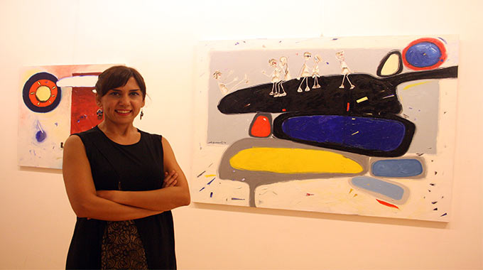 Sanatçı Elif Şenel’in sergisi Sanko’da açıldı