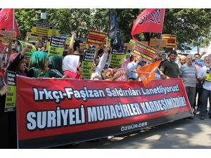 Fatih’te Suriyeli Mültecilere Destek Eylemi