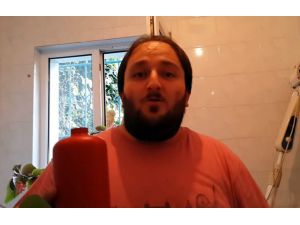 Als Hastalığına Yangın Tüpüyle Destek Oldu