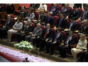 Erdoğan Ve Davutoğlu Gata Töreninde