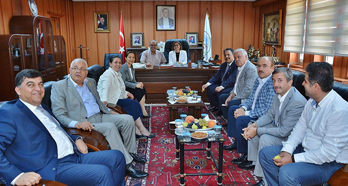 Pakdil ve Şahin’den Başkan Kutlu’ya Nezaket Ziyareti