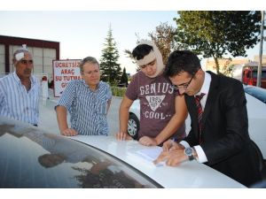 Kazazede Öğrenciye Yolda Kayıt