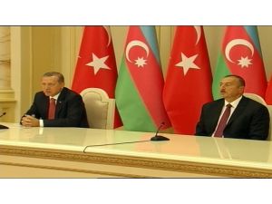 Erdoğan Aliyev’le Görüştü