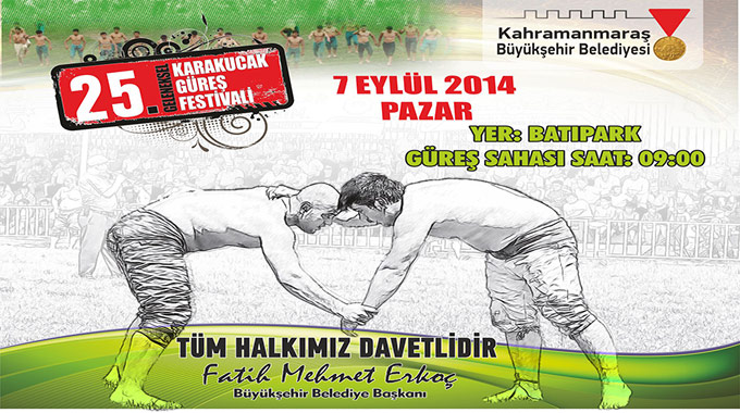 Geleneksel Karakucak Güreş Festivali Pazar Günü