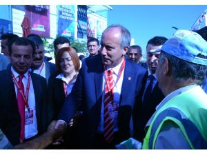 Chp Genel Başkanlığına Adaylığını Açıklayan İnce, Kurultaya Yürüyerek Geldi